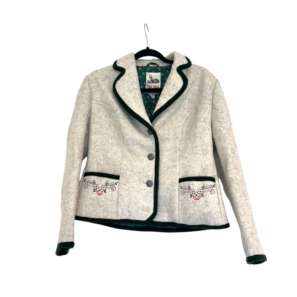 Vtg Gu-Tra Austria Blazer Jacket Womens Size 40